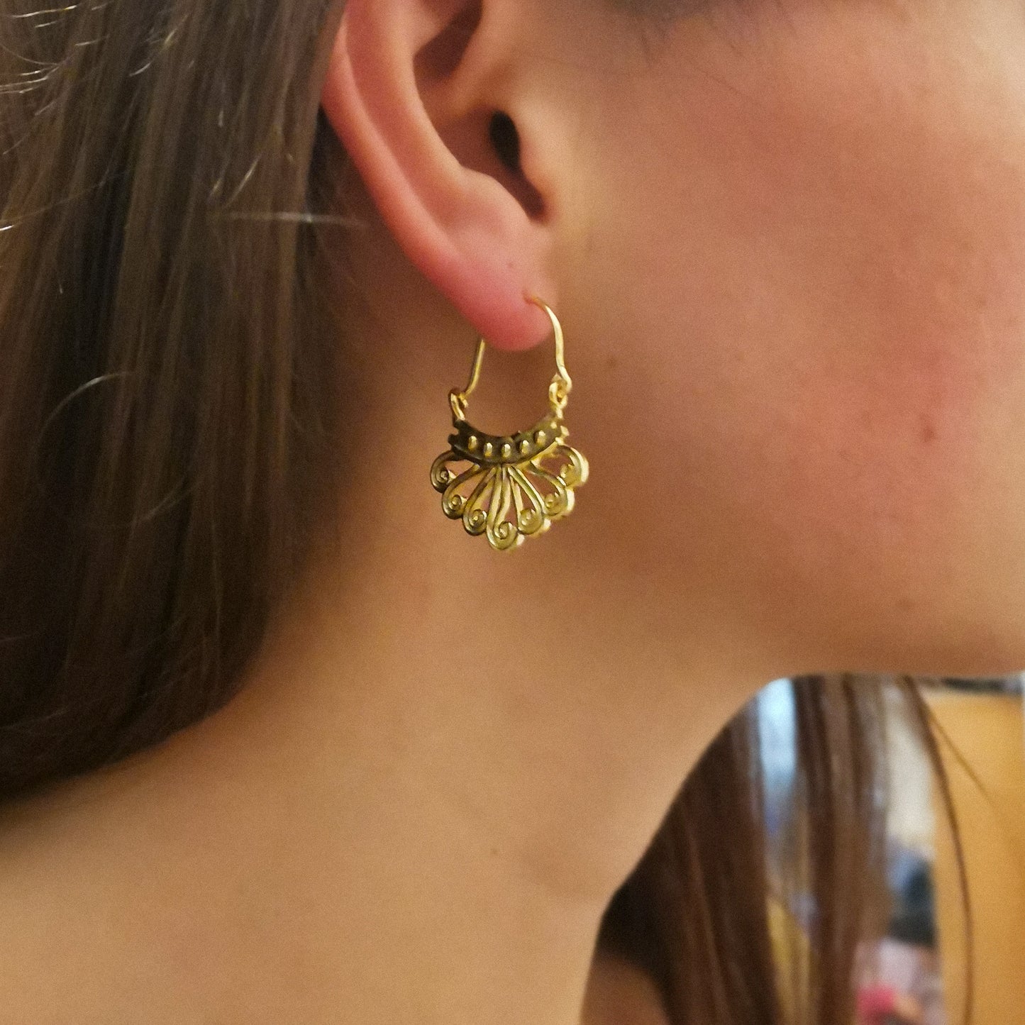 Fili Celtique Gold Earrings