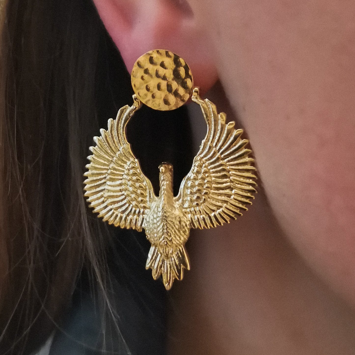 Golden Aigle Flea Earrings