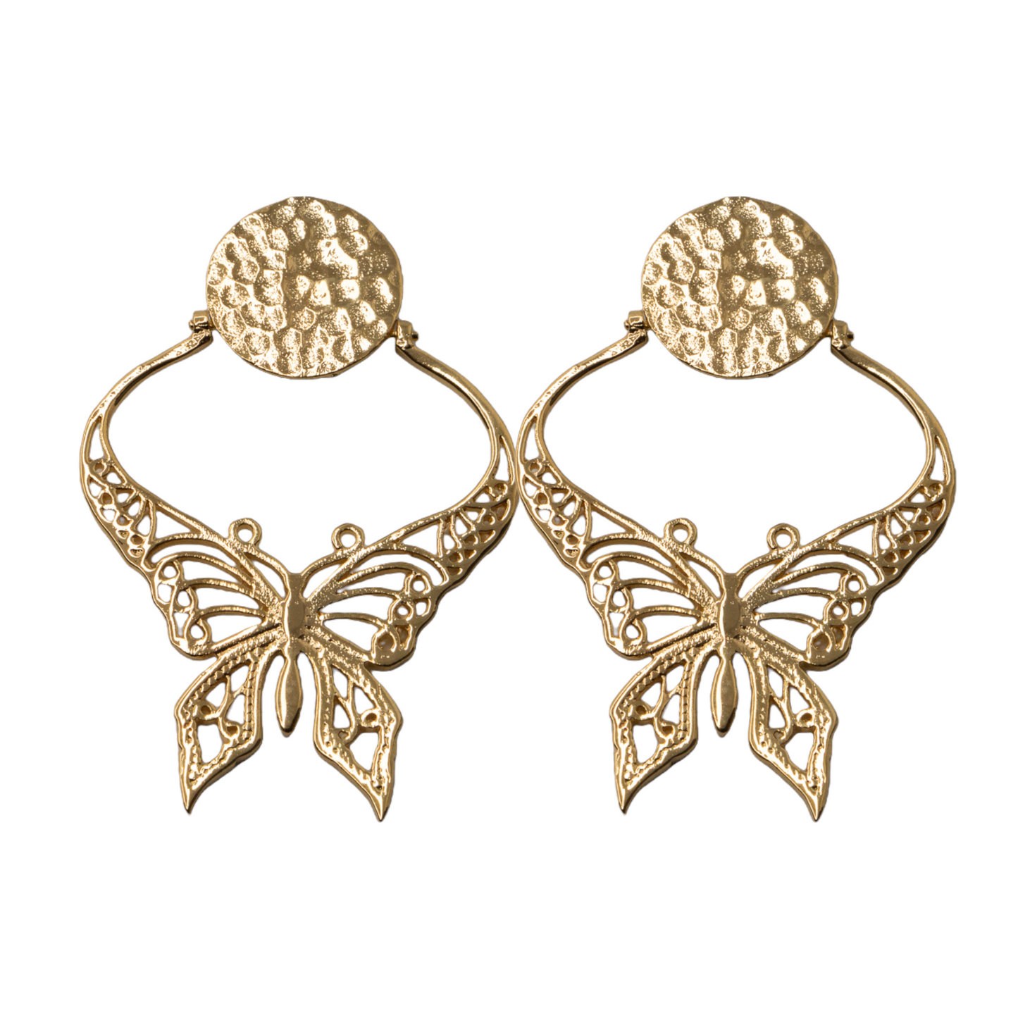 Charme Gold Butterfly Earrings
