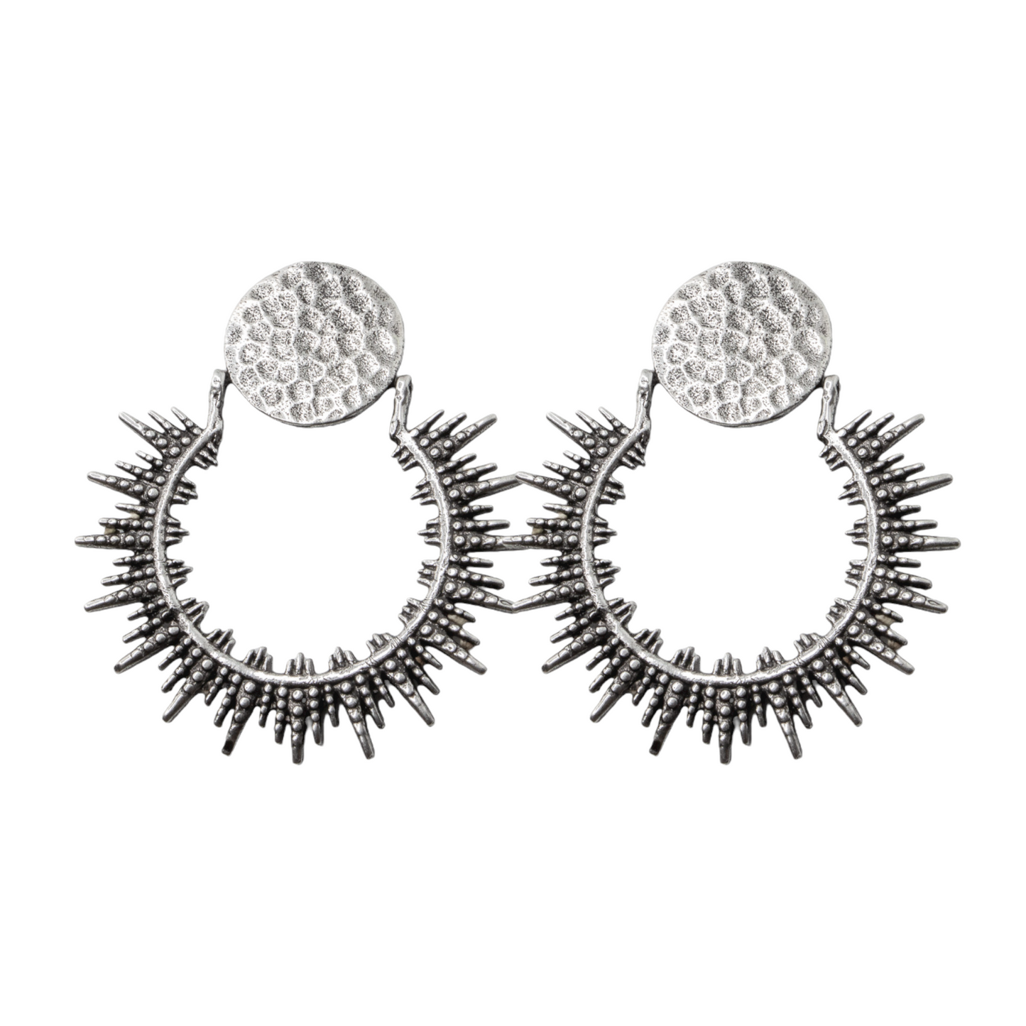 Soleil silver earrings