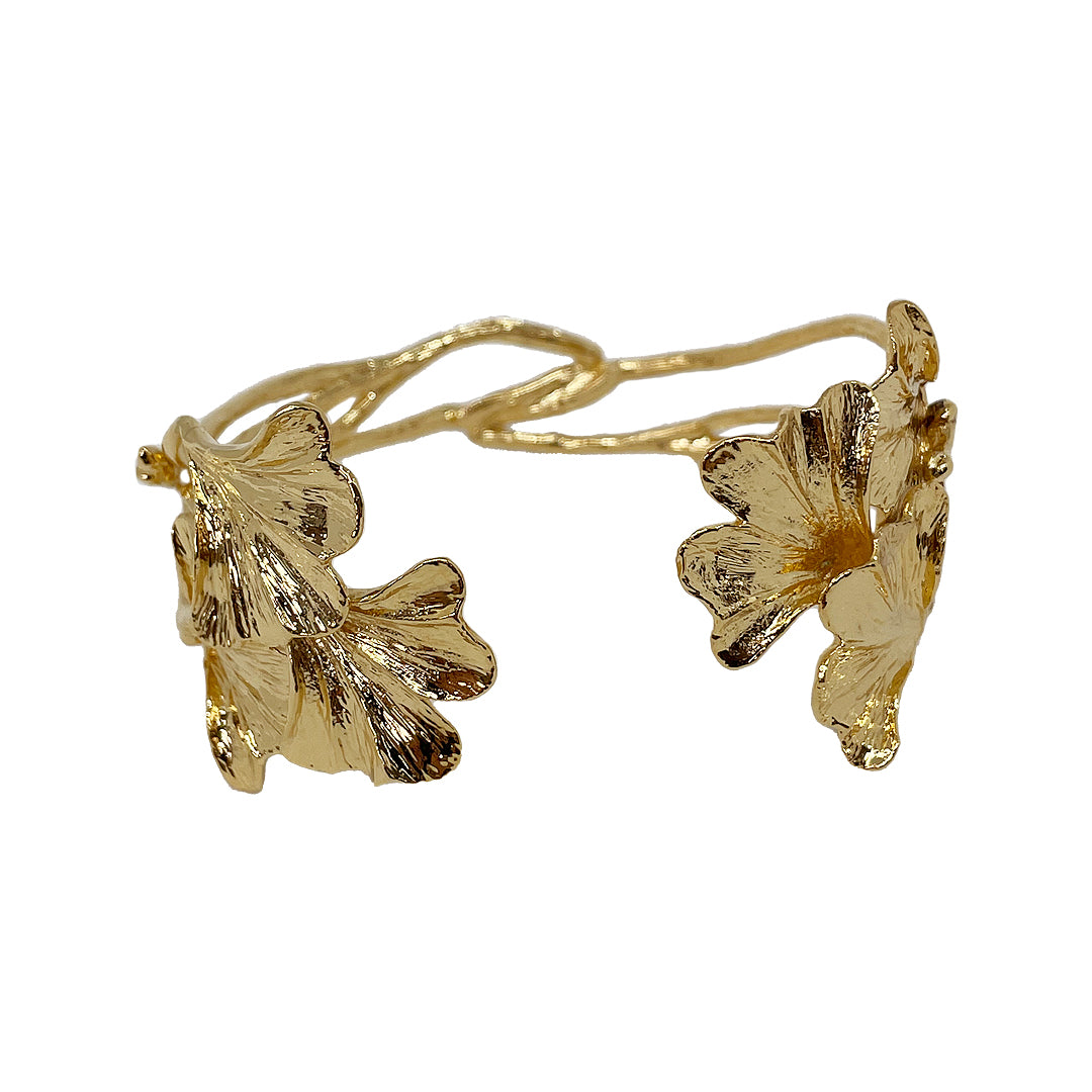 Ginkgo Tao Gold Bracelet