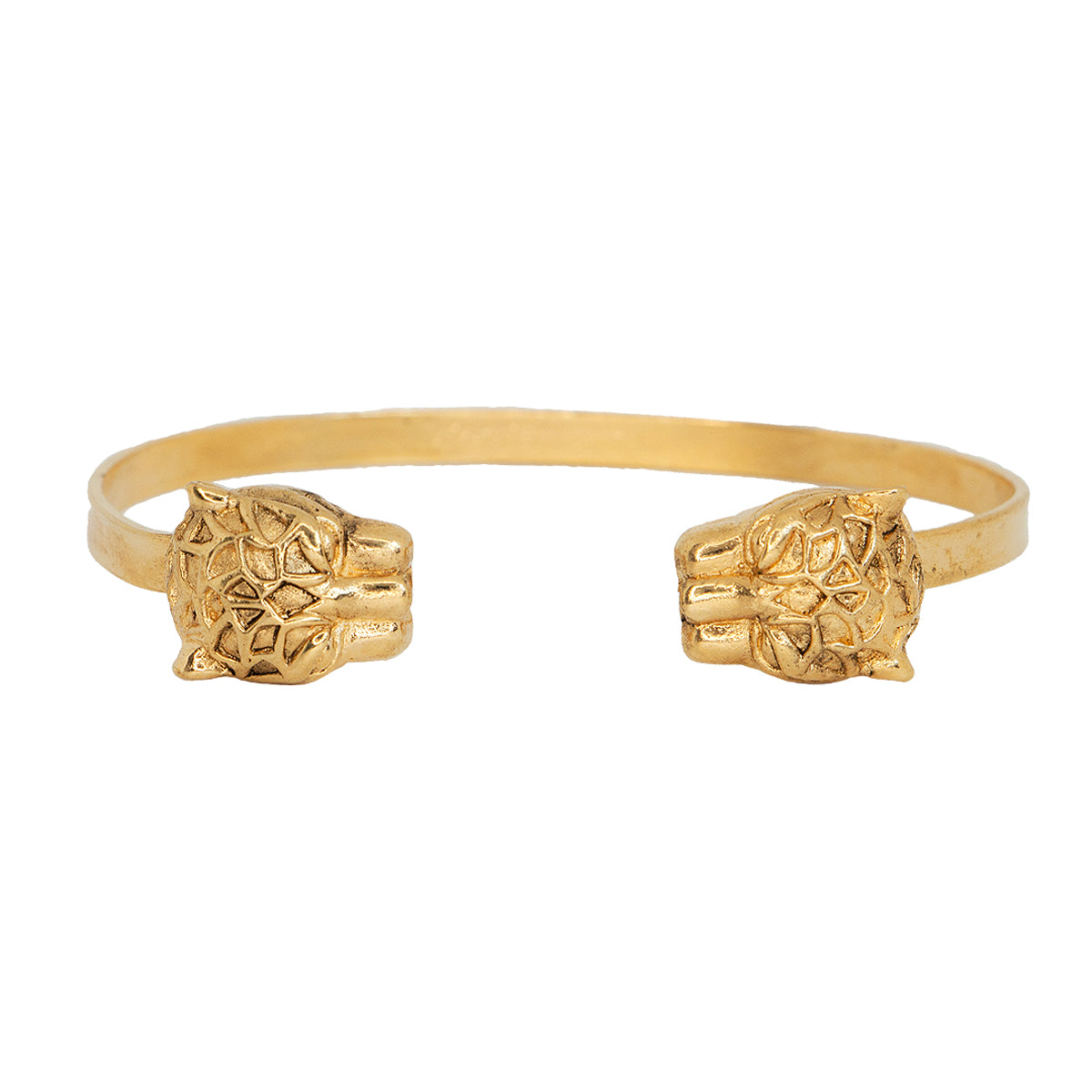 Gold Double headed Lotta Djossou Bracelet