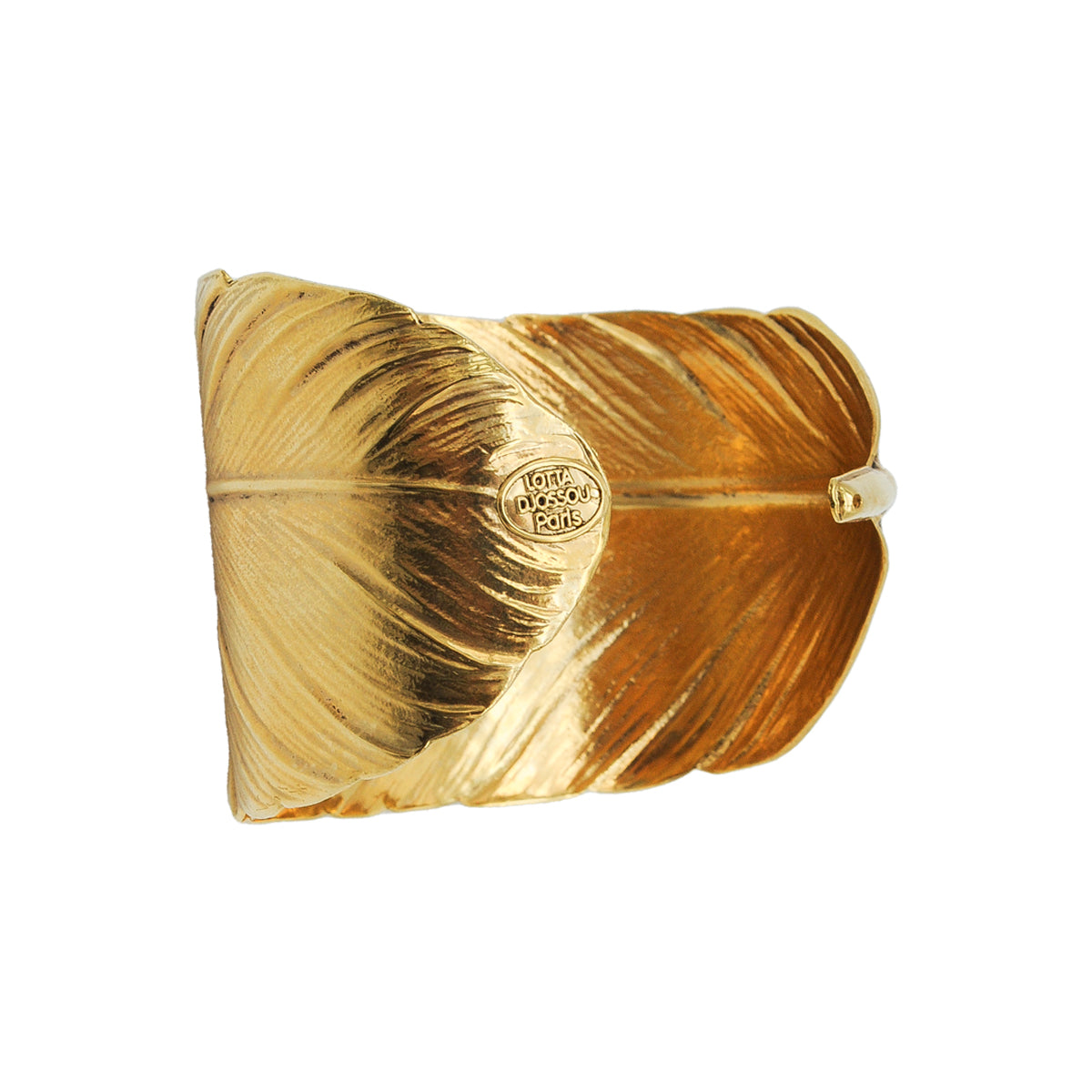 gold lotta djossou feather bracelet