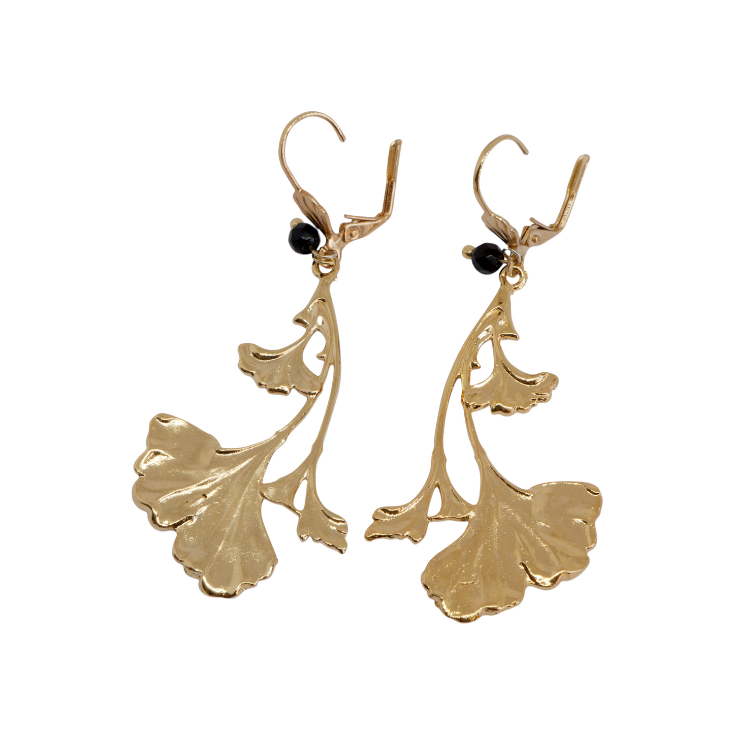 Golden Ginkgo Earrings