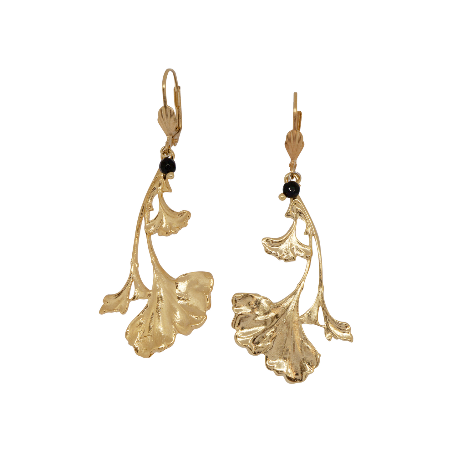 Golden Ginkgo Earrings