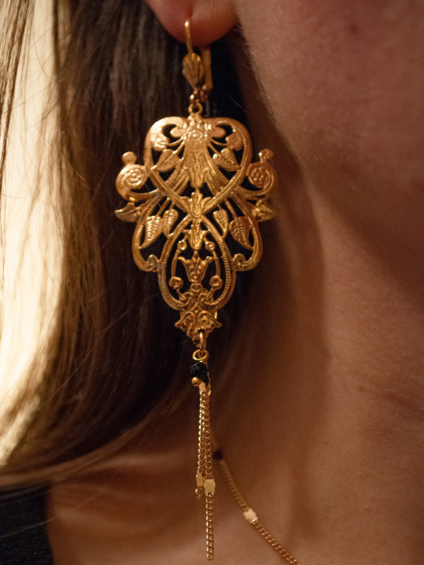 Filigree Earrings Morris Gilded