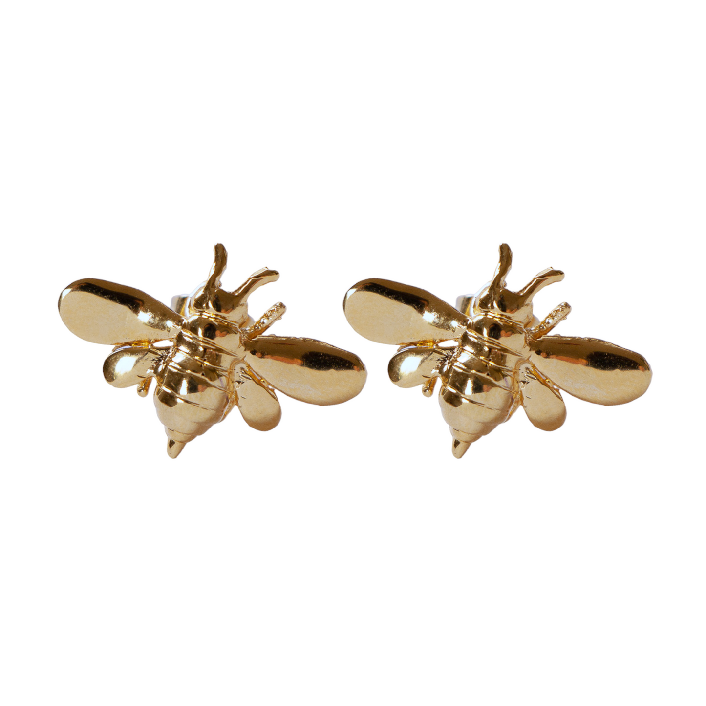 Petite Bee Gold Earrings