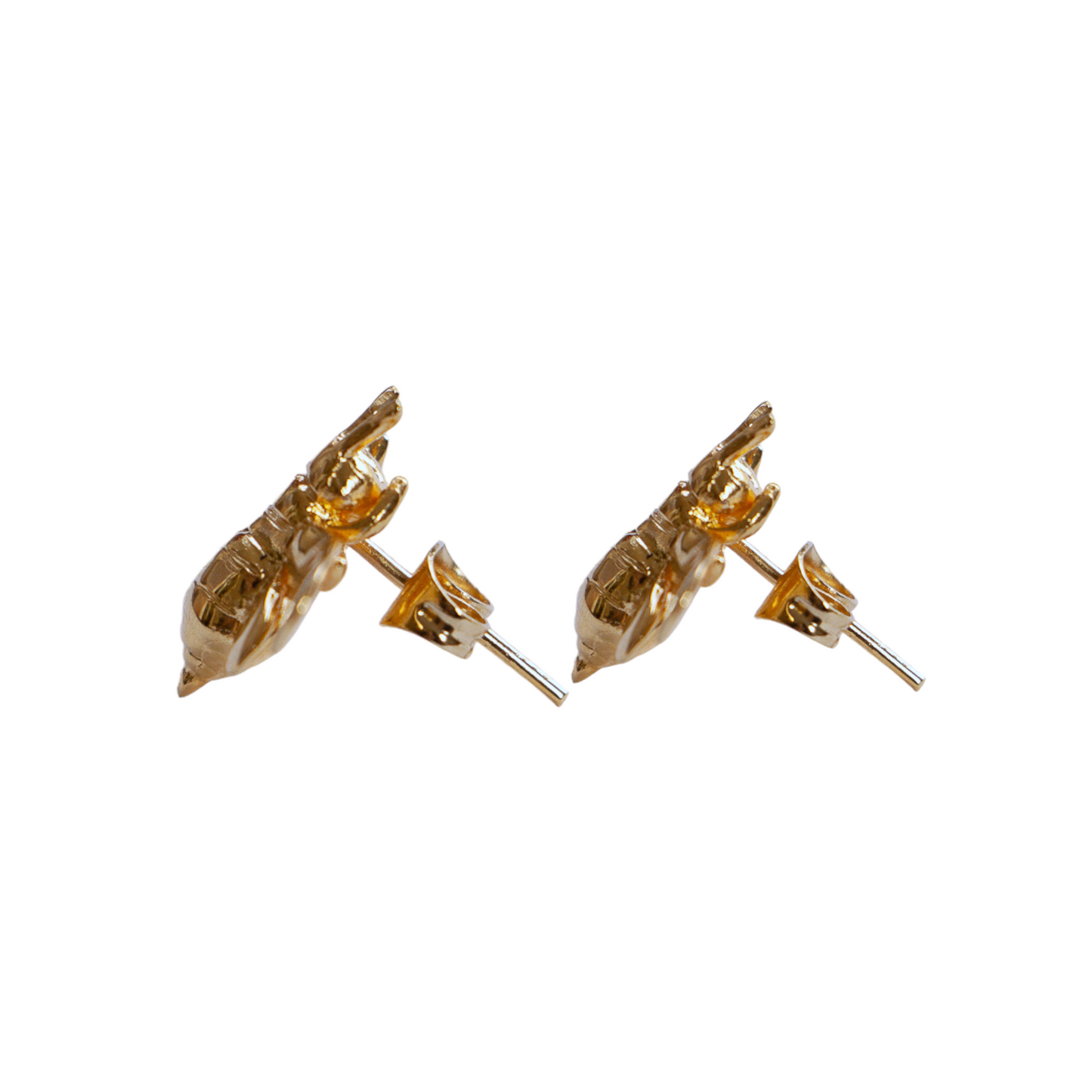 Petite Bee Gold Earrings