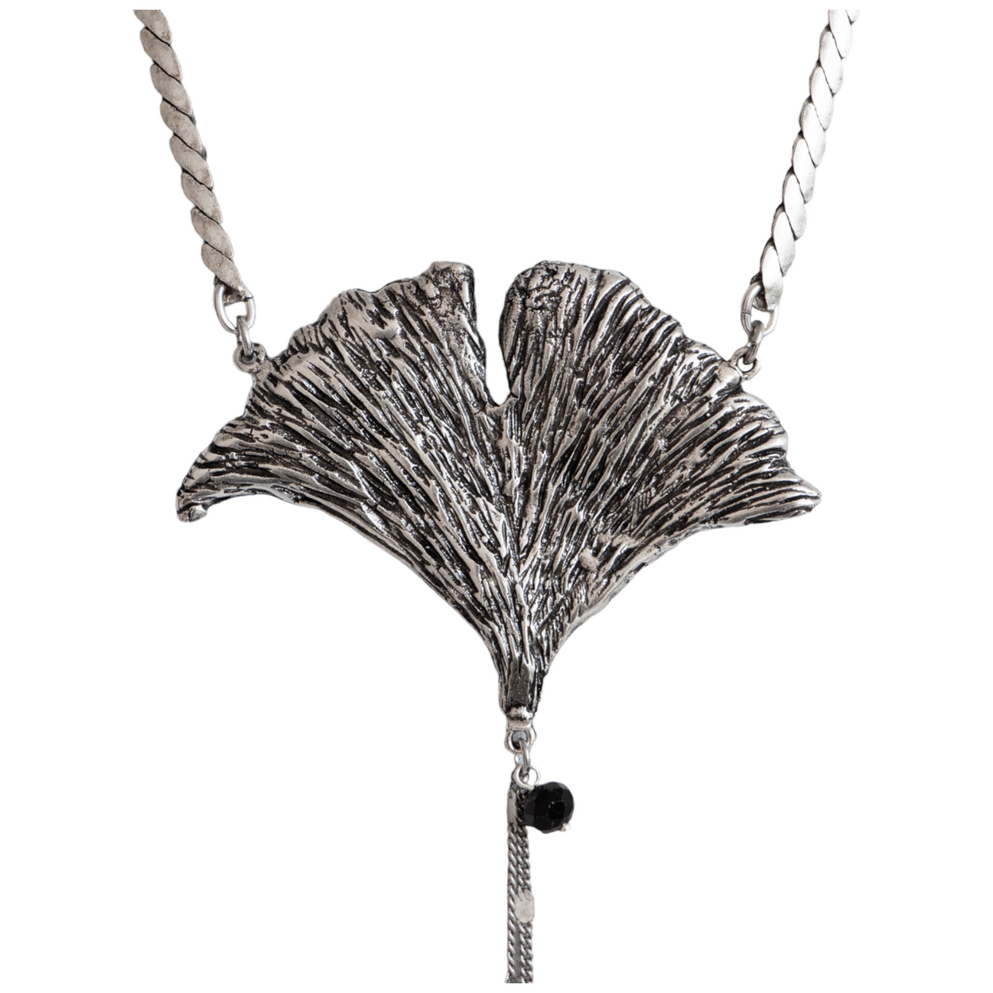 Ginkgo leaf necklace