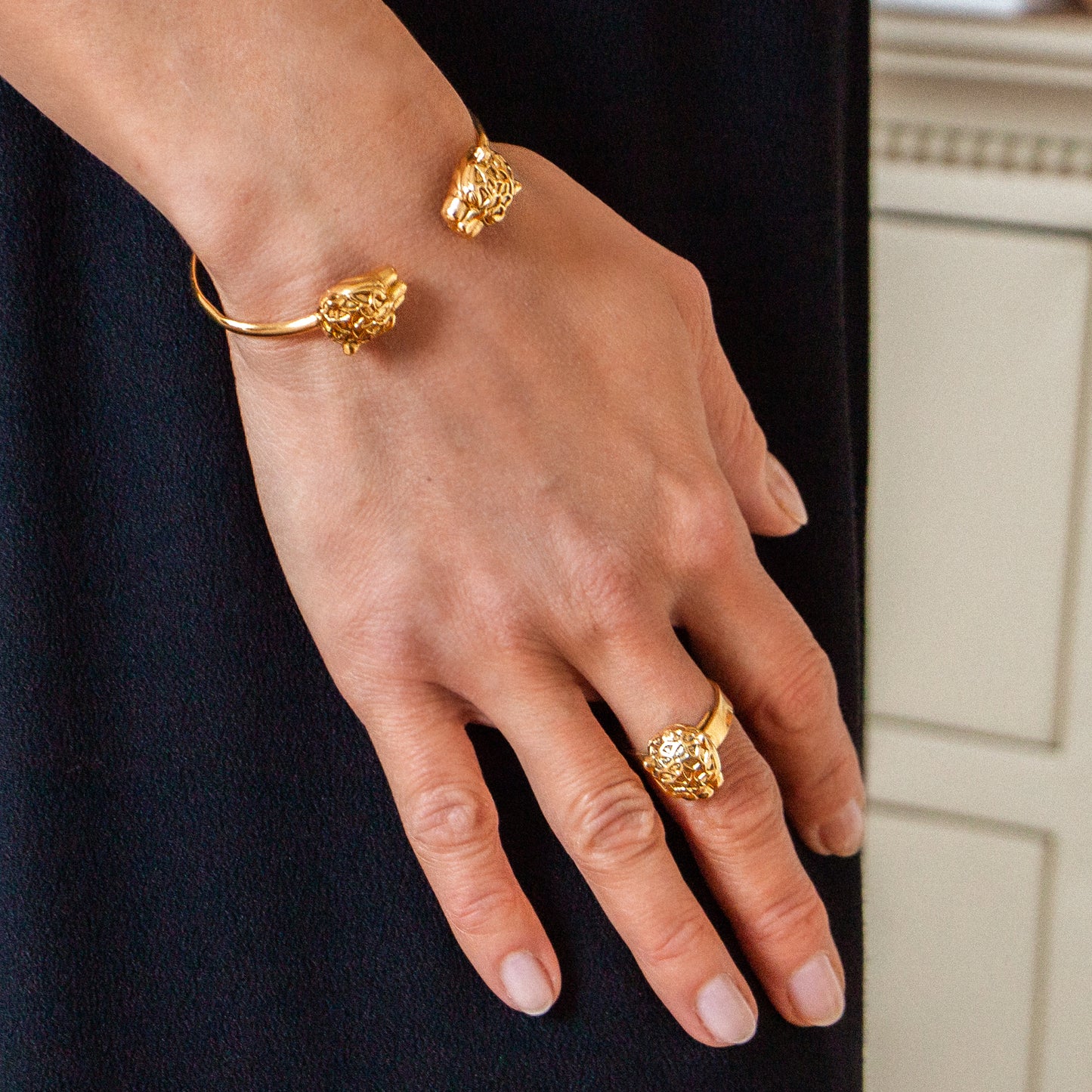 Mini Golden Panther Ring