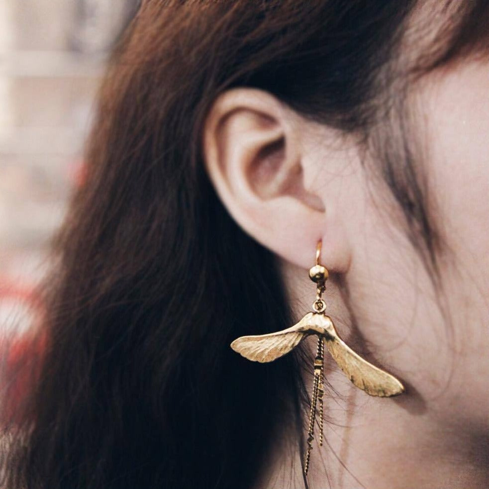 Samare gold earrings