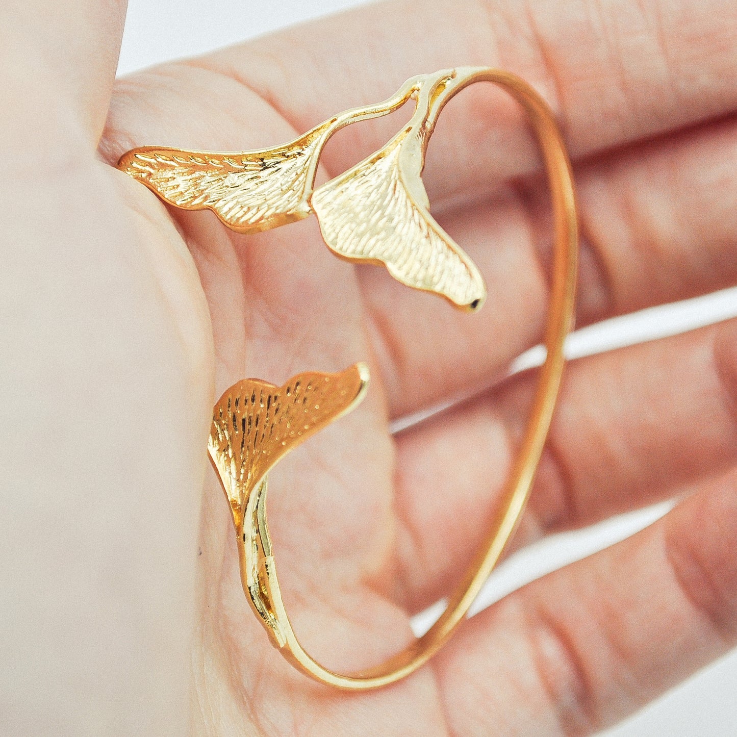 Small Golden Ginkgo Bracelet