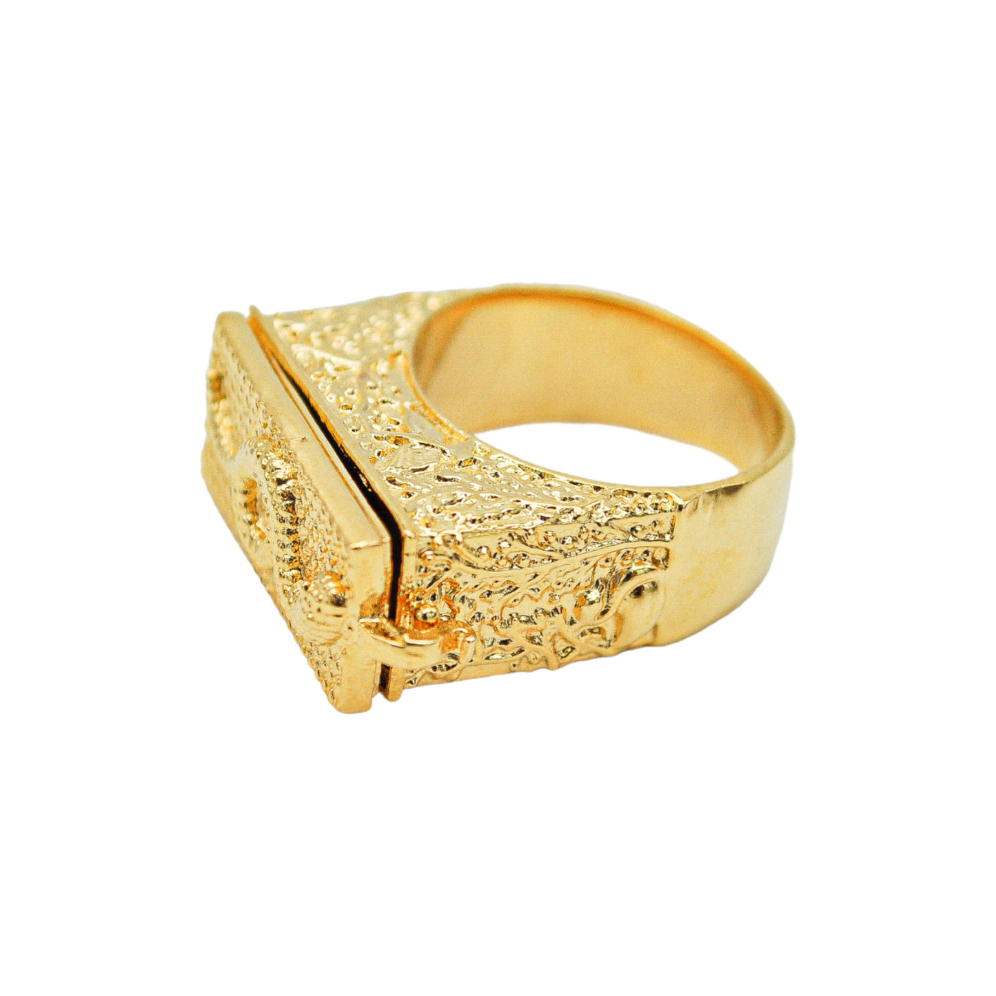 Gold Snake Secret Box Ring