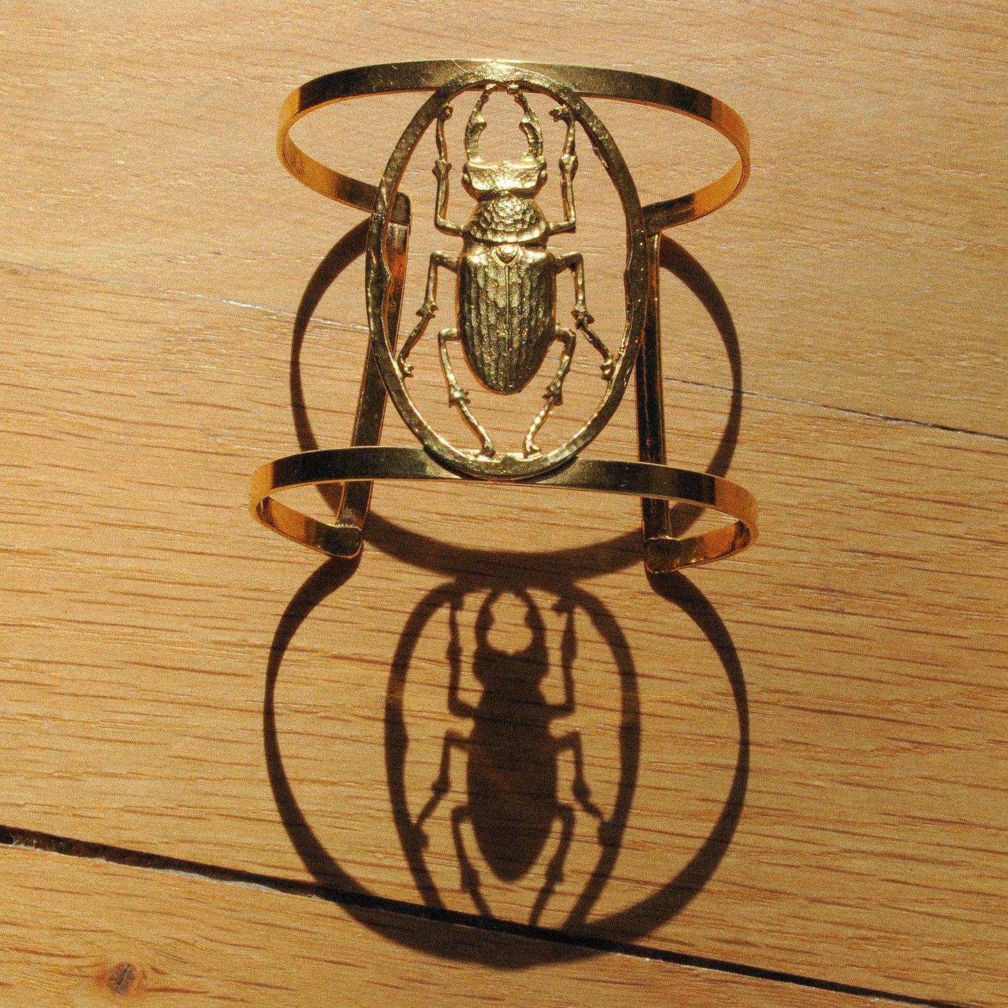 Gold Maddie beetle cuff