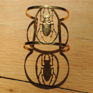 
                  
                    Golden Maddie Scarab Cuff
                  
                