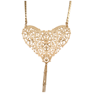 
                  
                    Grand Filigree Heart Gold Necklace
                  
                