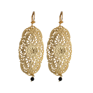 
                  
                    Mandala Filigree earrings, gold-plated
                  
                