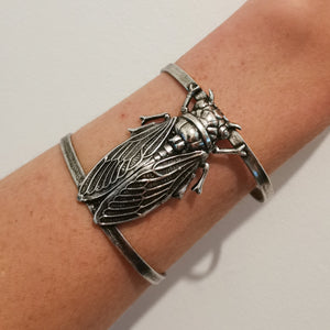 
                  
                    Cicada silver cuff
                  
                