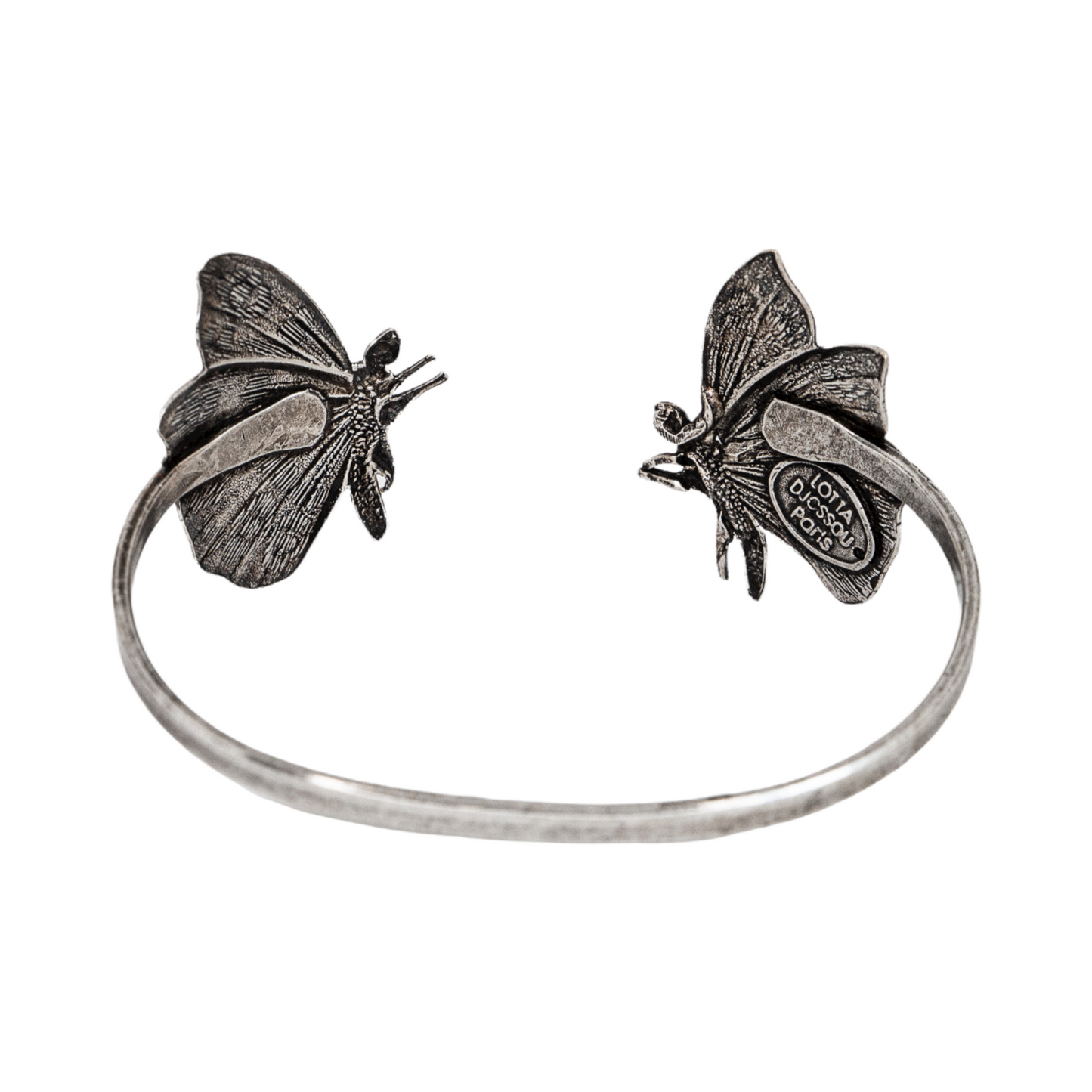Double Small Silver Butterfly Bracelet