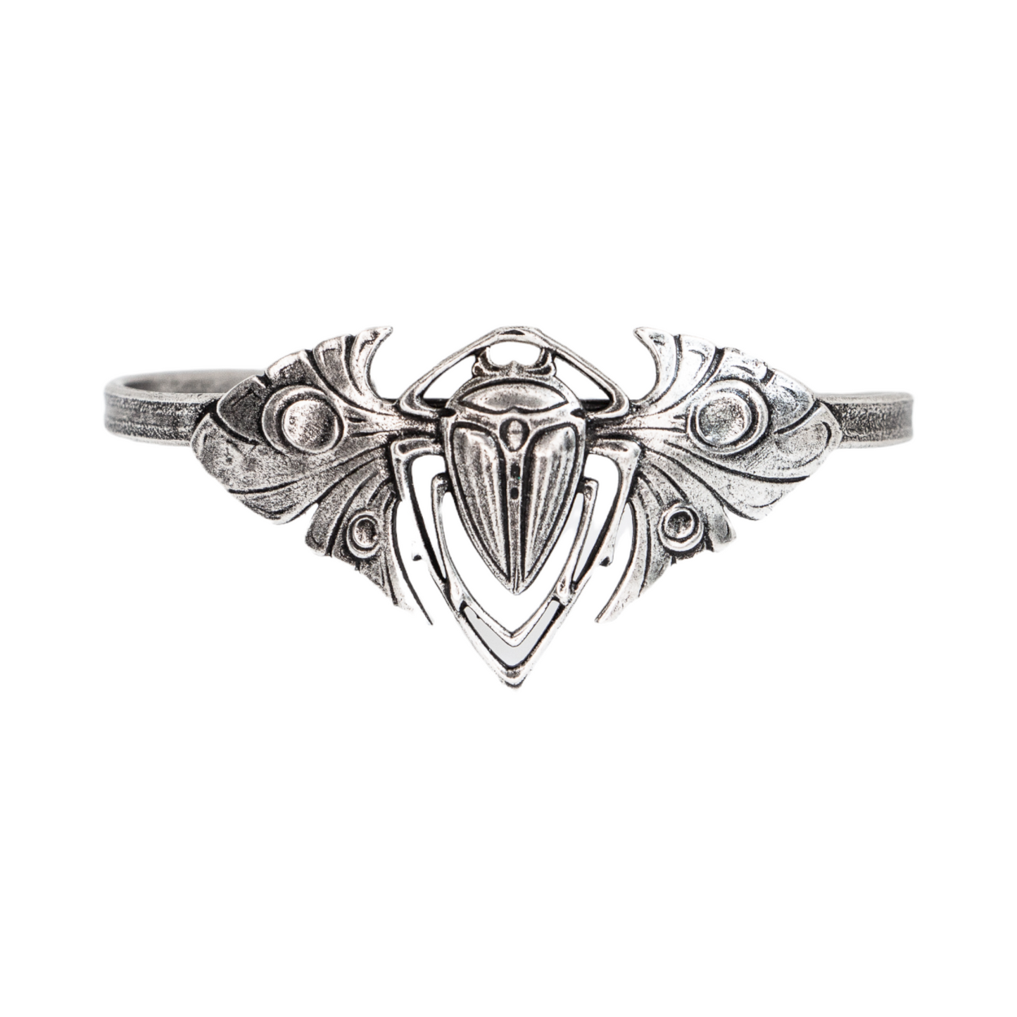 Silver beetle bracelet