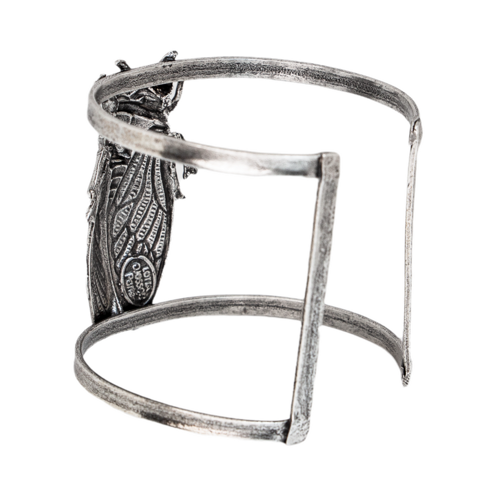 
                  
                    Cicada silver cuff
                  
                