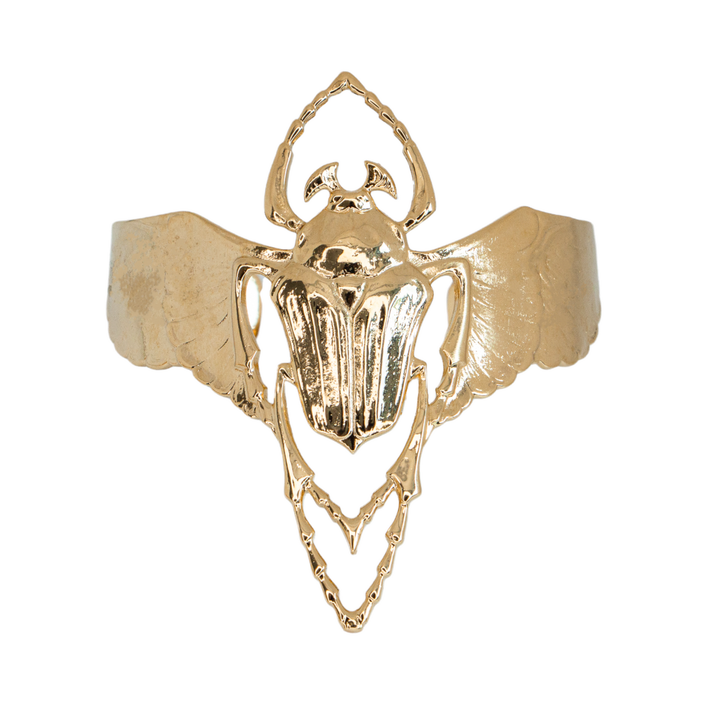 Beetle gold cuff