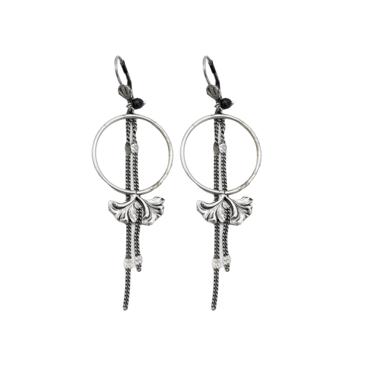 Mila Fleur silver earrings