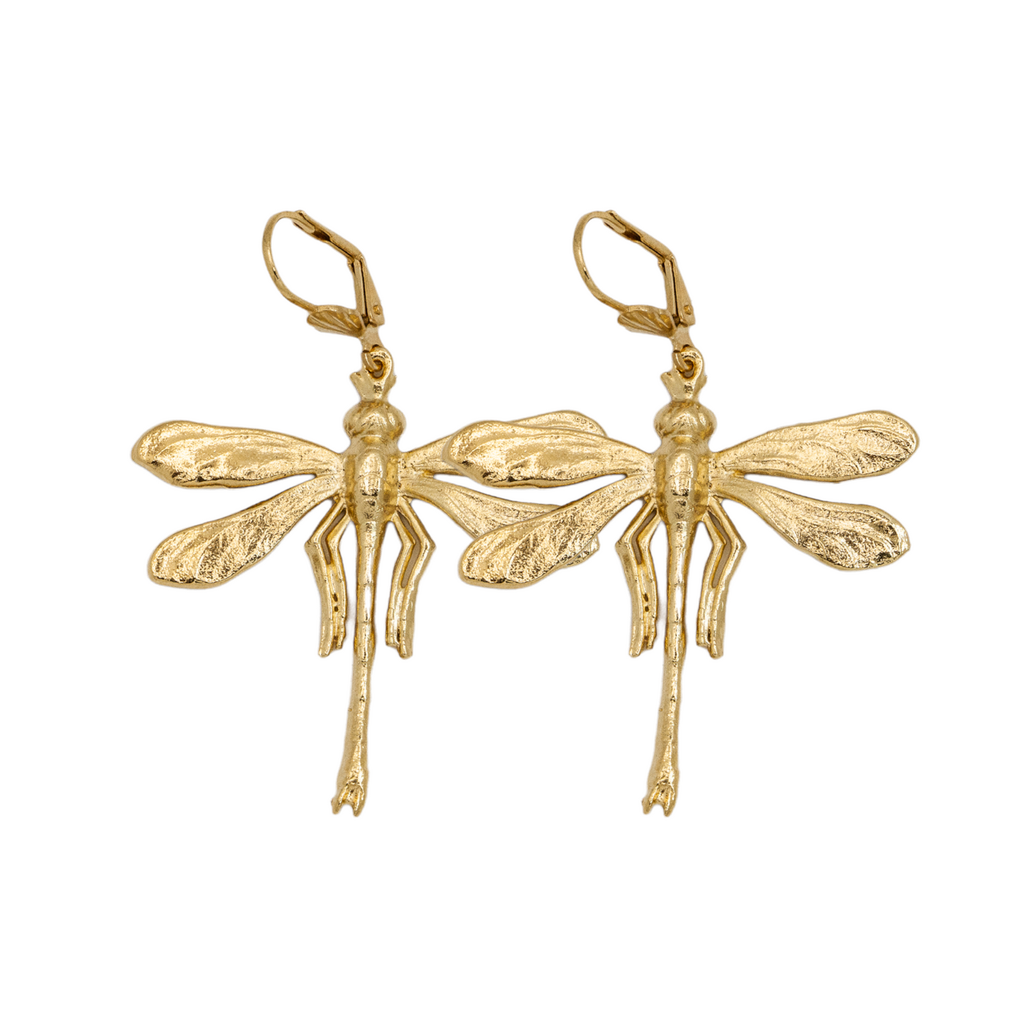 Gold-plated Louise Dragonfly Earrings