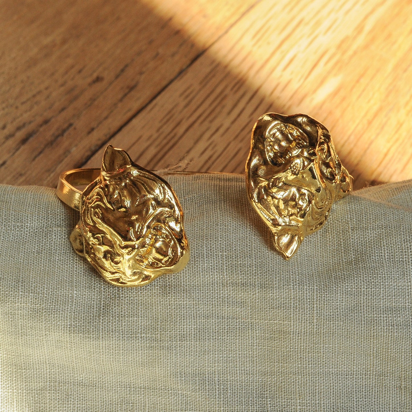 Bracelet double Tigre Doré