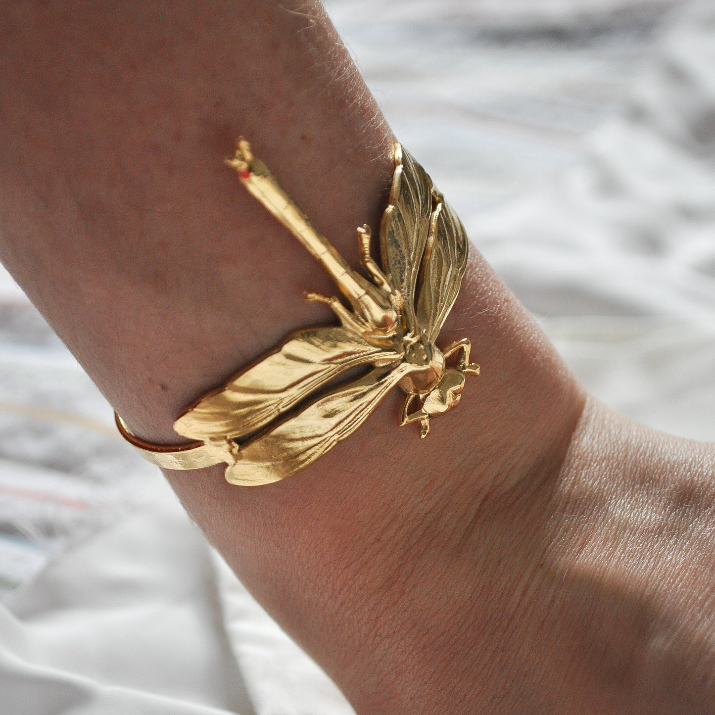 Golden Dragonfly Bracelet