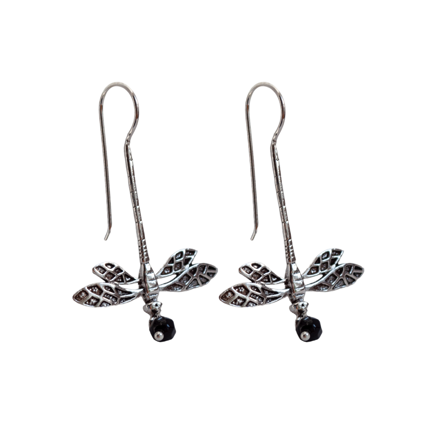 Dragonfly Onyx Earrings