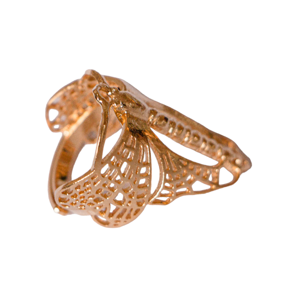 
                  
                    Gold Flying Dragonfly Ring
                  
                