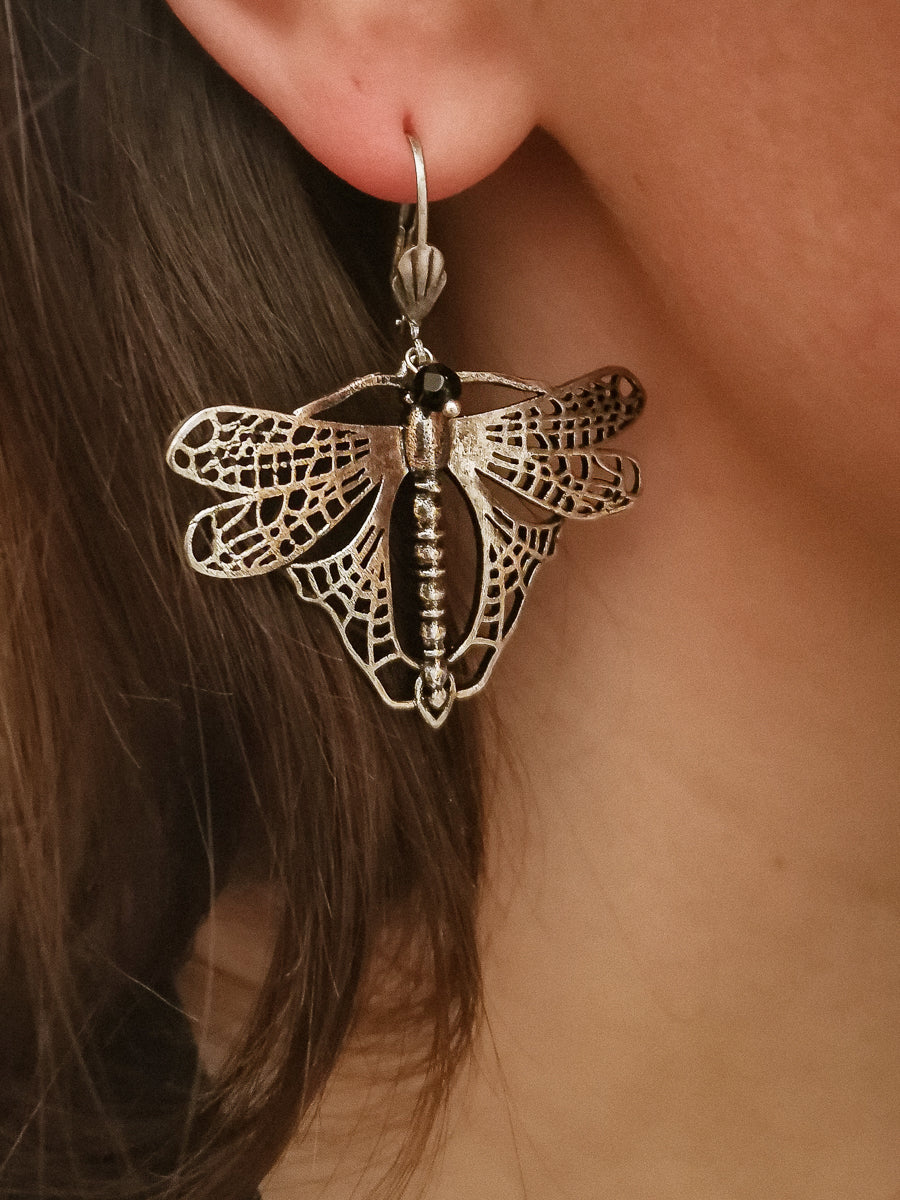Flying Dragonfly Earrings