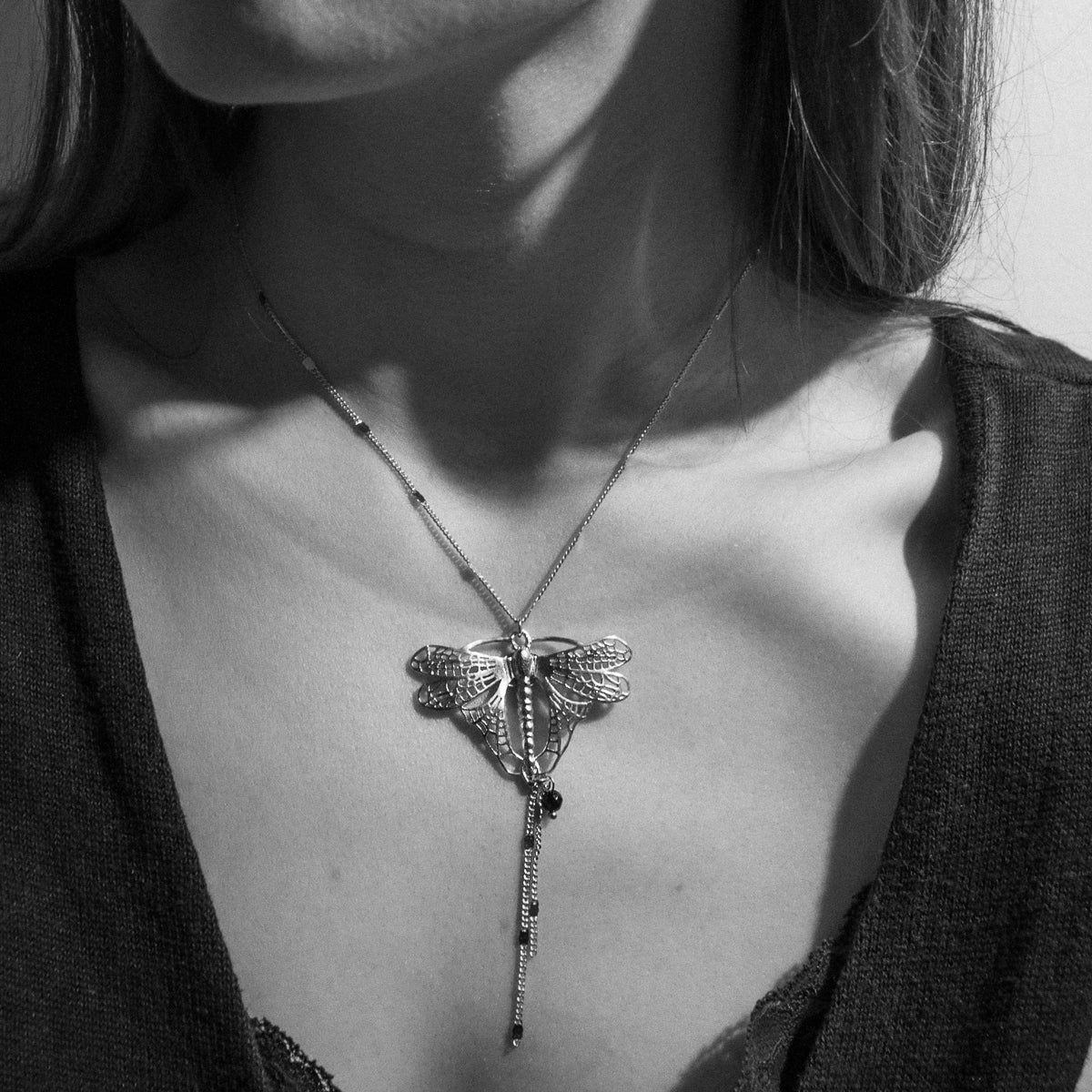 Flying Dragonfly Necklace