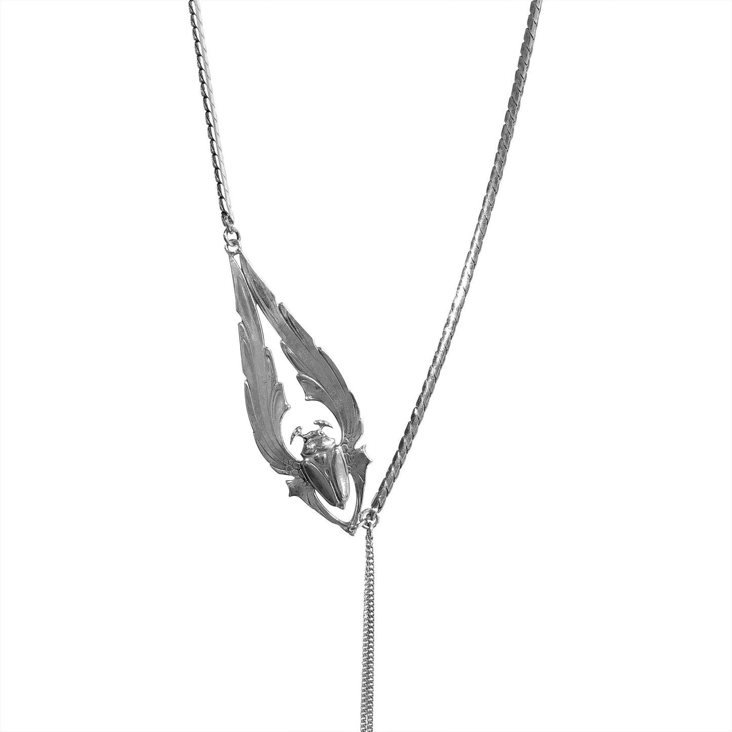 Long beetle necklace