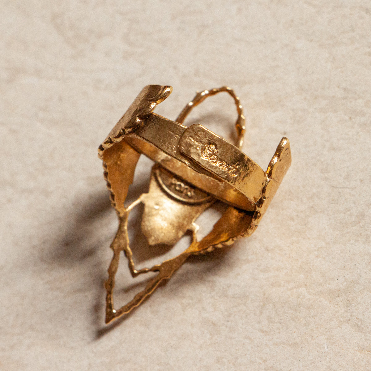 Gold Beetle Ring
