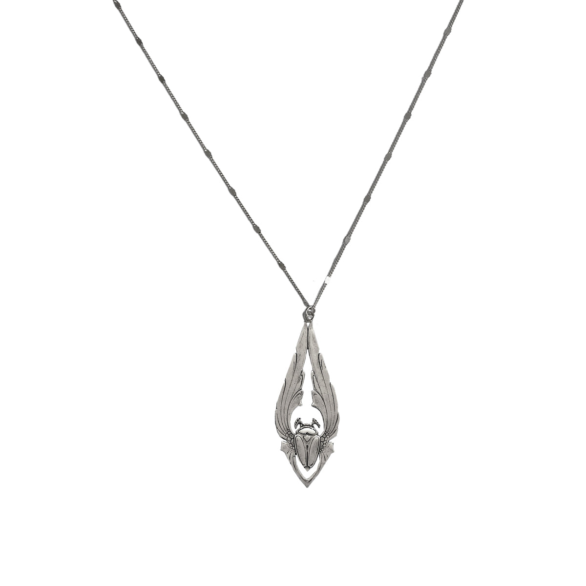 Long beetle necklace