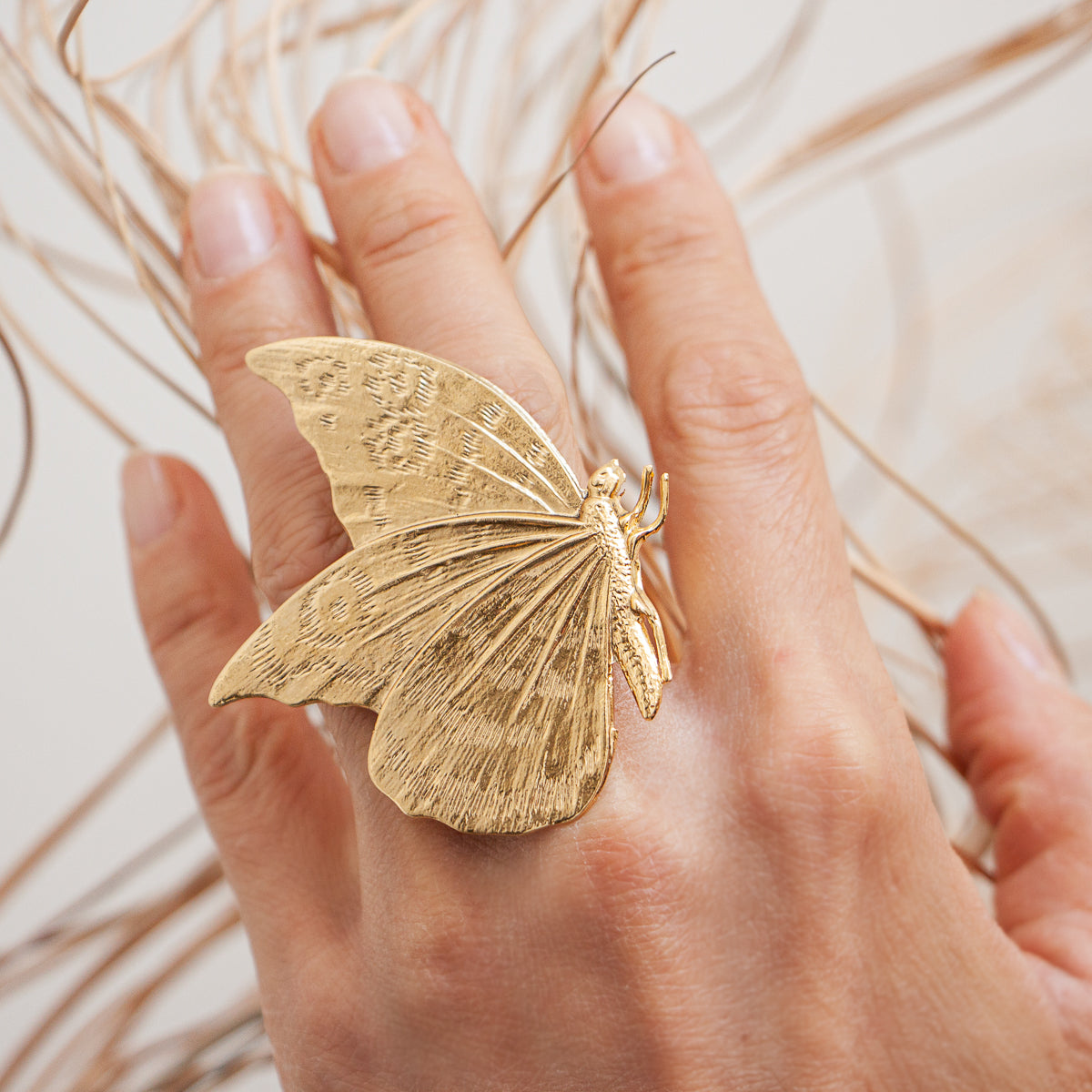Bague Papillon Macey Dorée