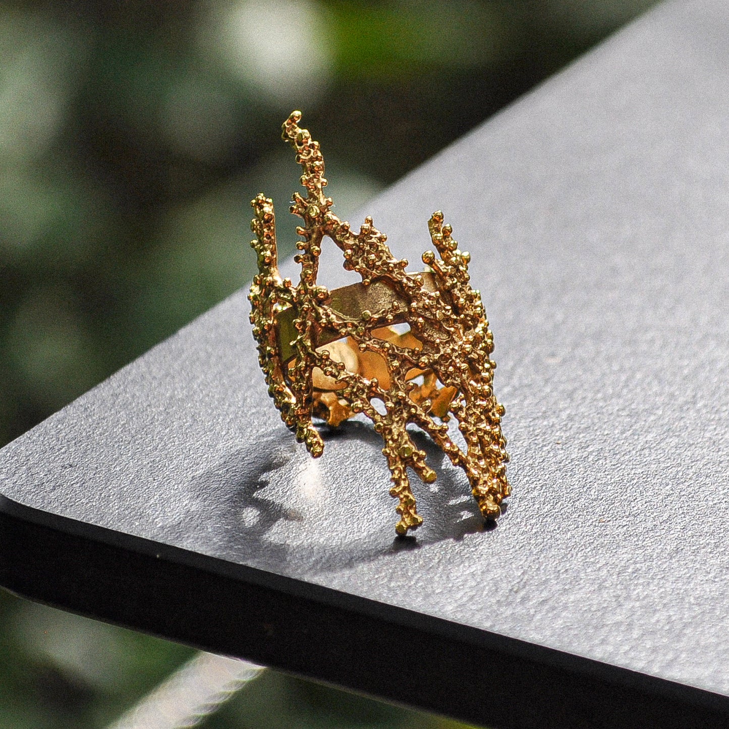 Golden Seaweed Ring
