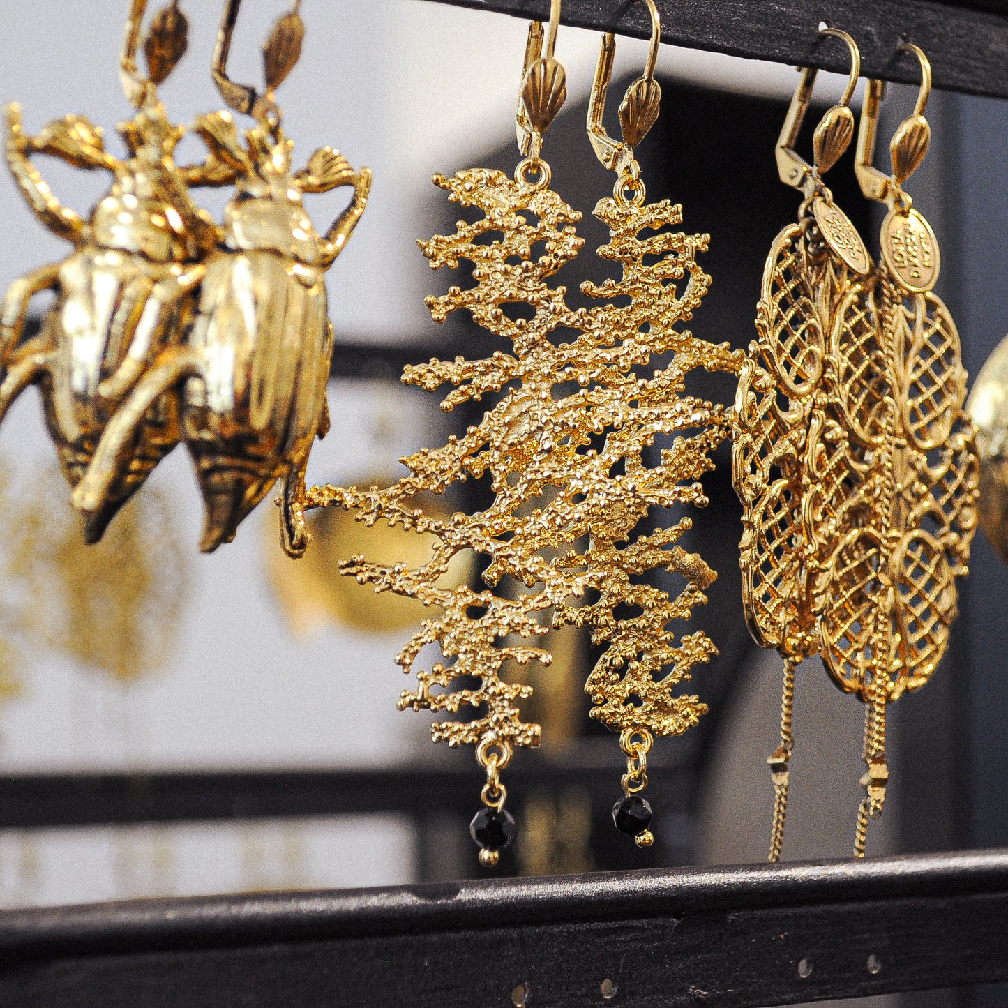 Seaweed Gold Earrings