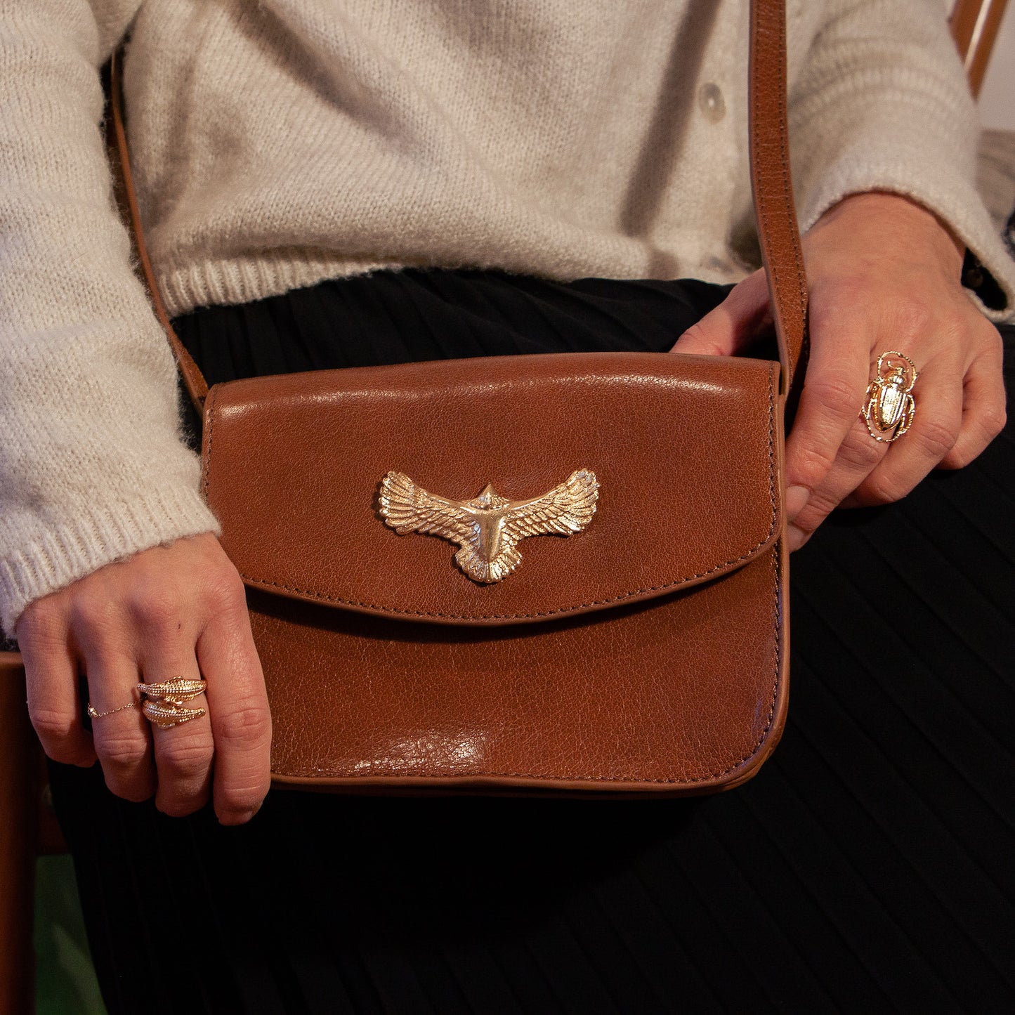 NUMBER 4-Aigle Tan bag