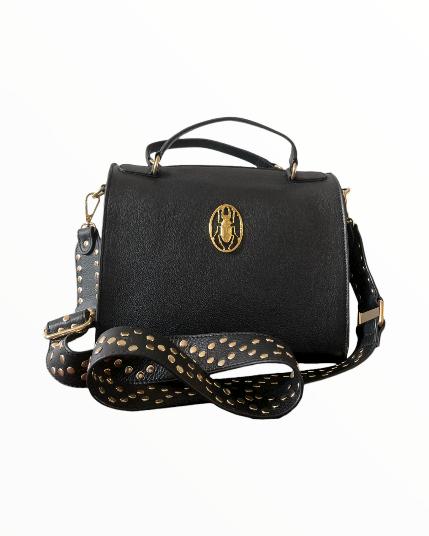 NUMBER 1-Scarab Maddie Bag Black Leather