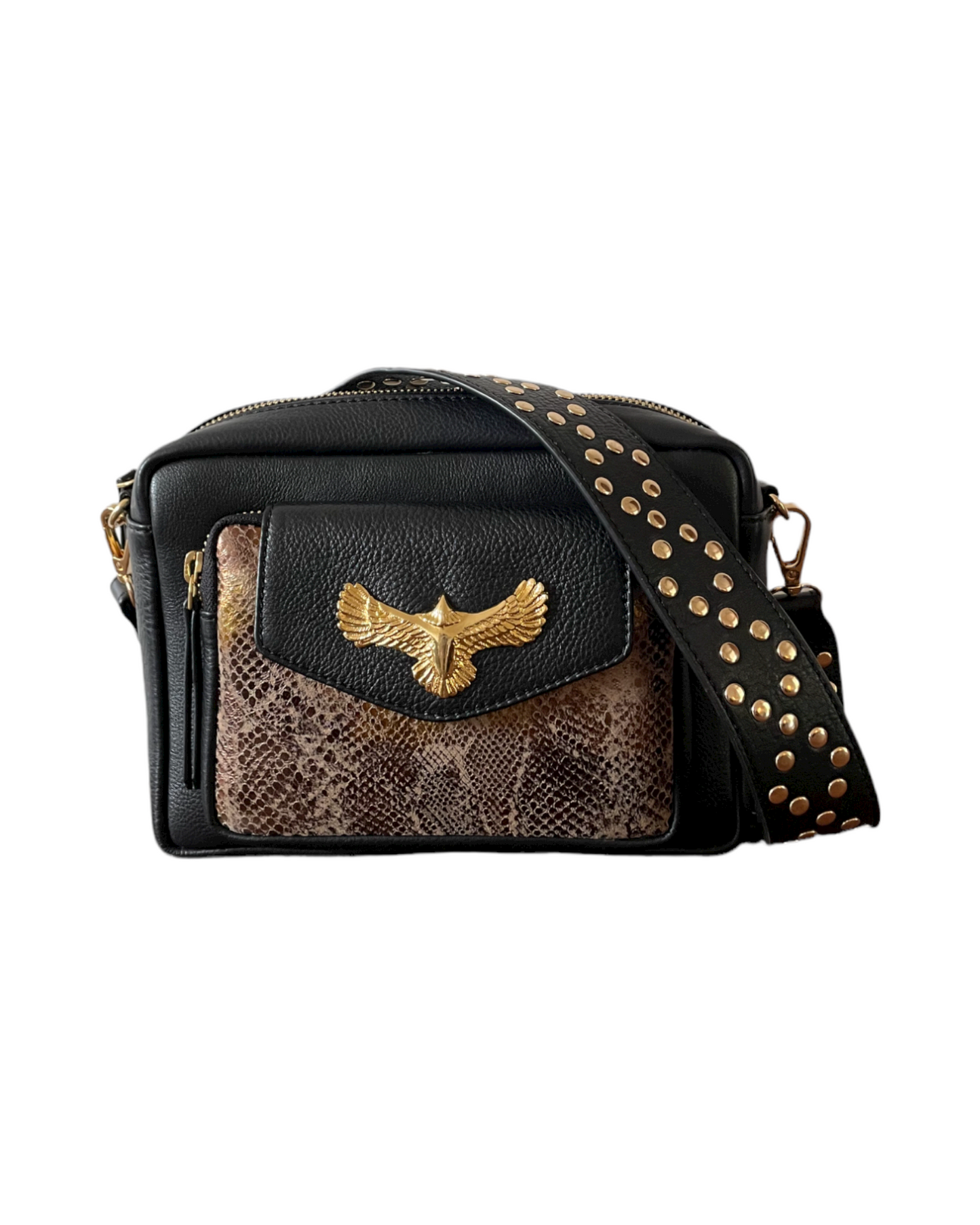 NUMBER 2-1 Aigle Leather Black and Gold