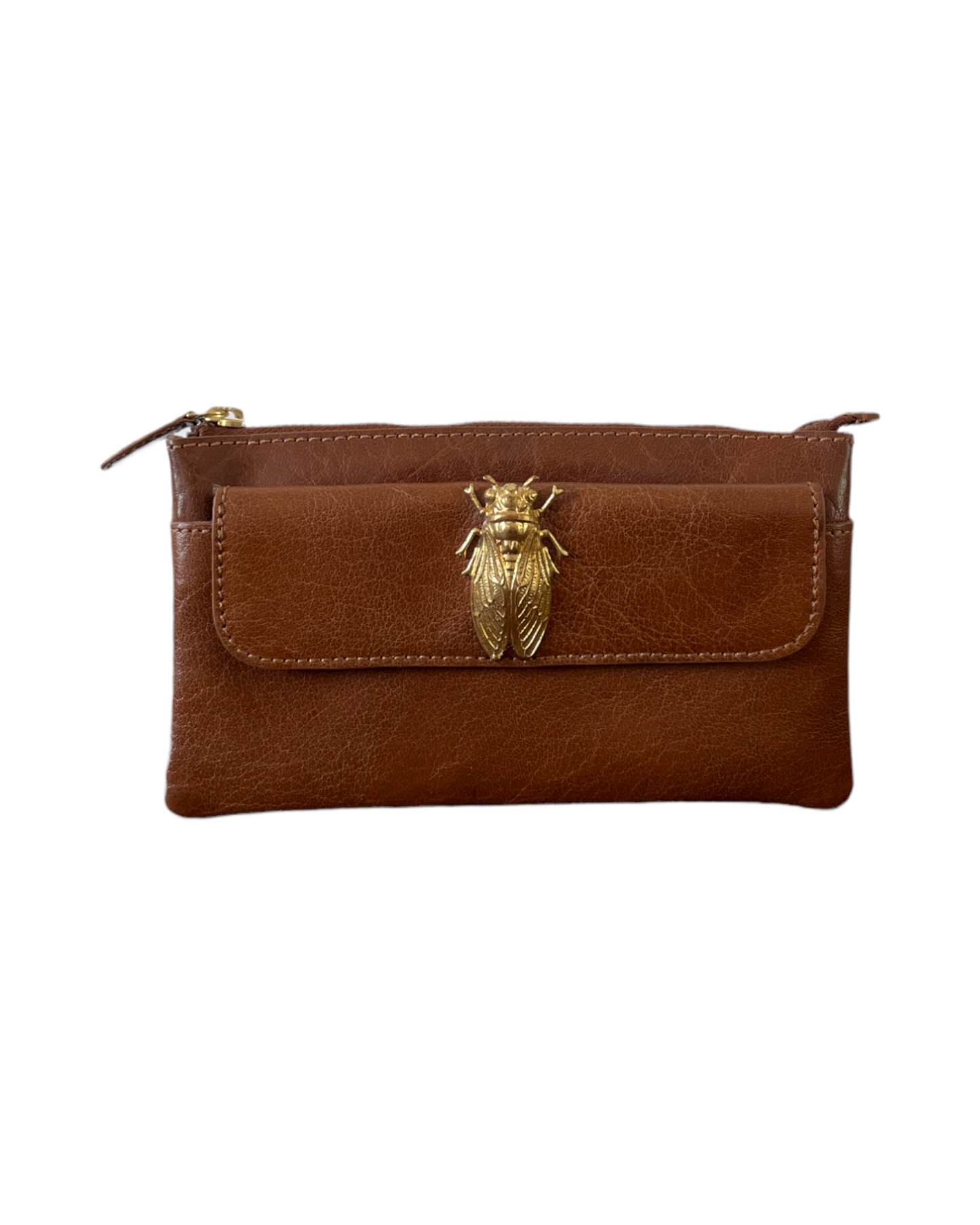 NUMBER 6-Cicada Tan pouch