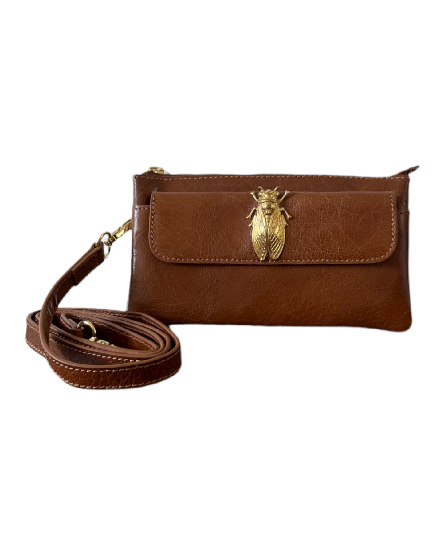 NUMBER 6-Cicada Tan pouch