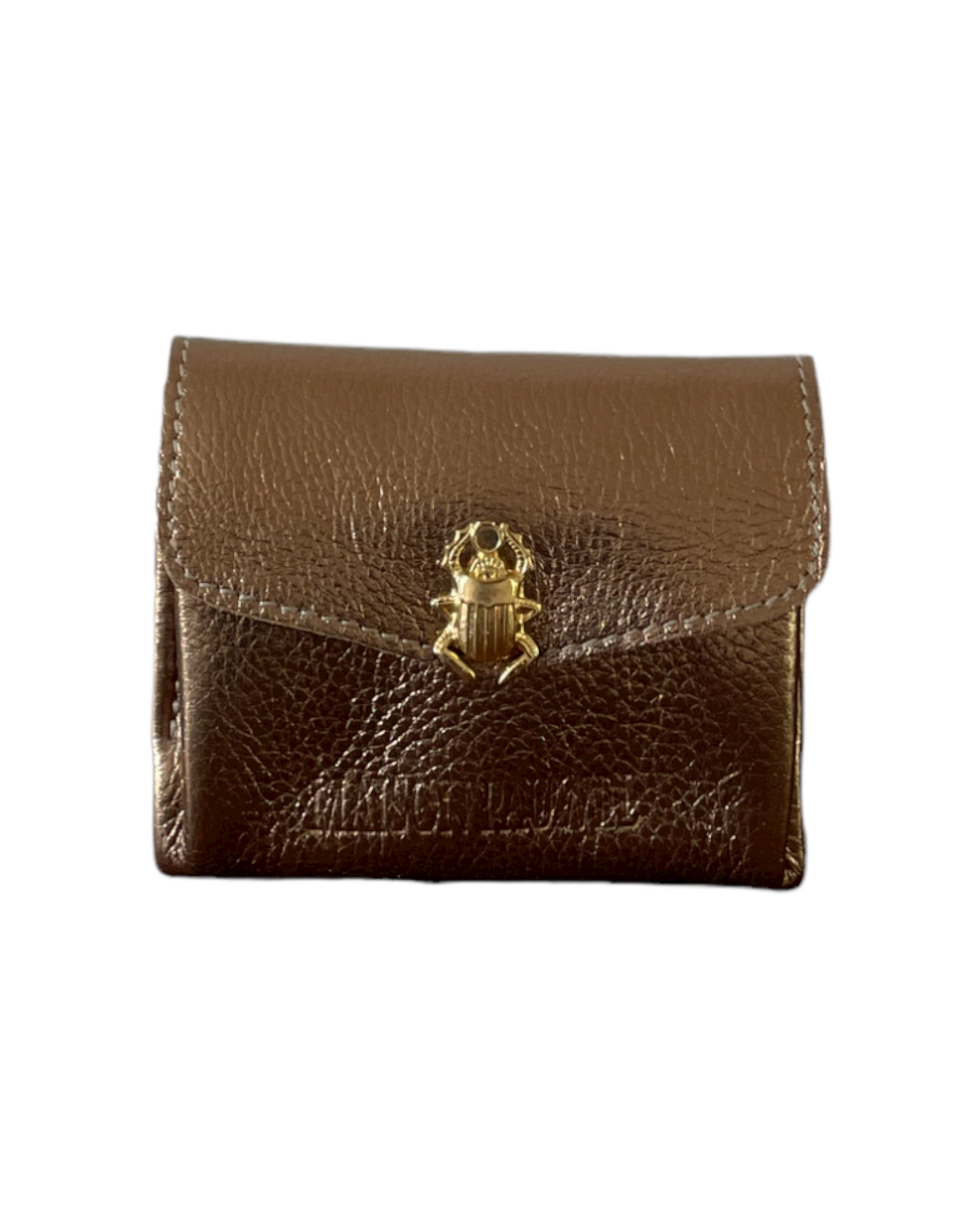NUMBER 8-Bourse Mini Scarab Gold