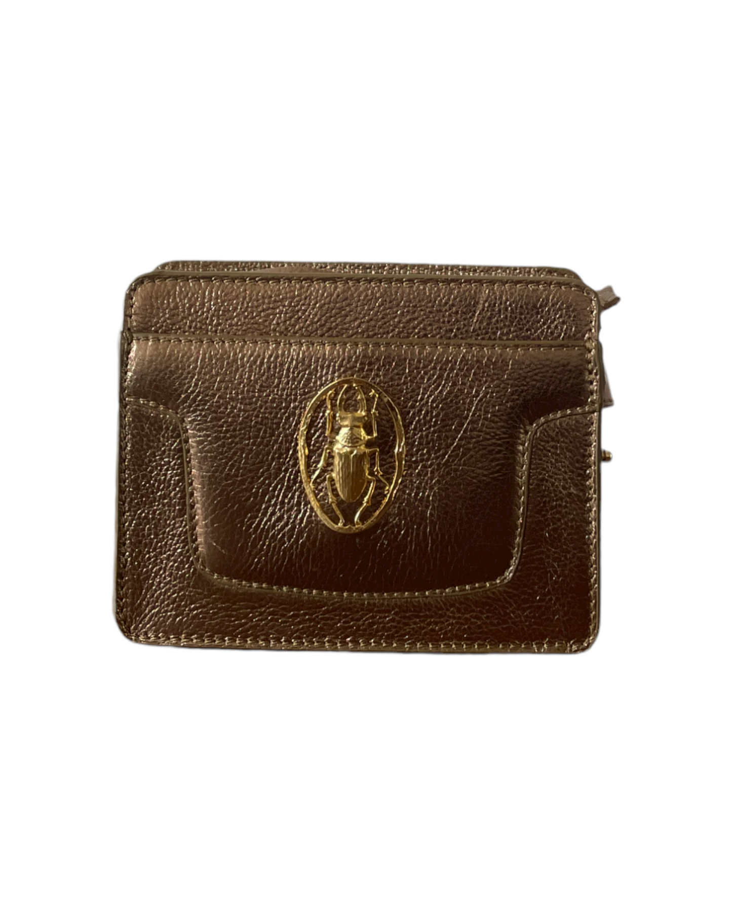 NUMBER 9-Golden Metallic Scarab bag