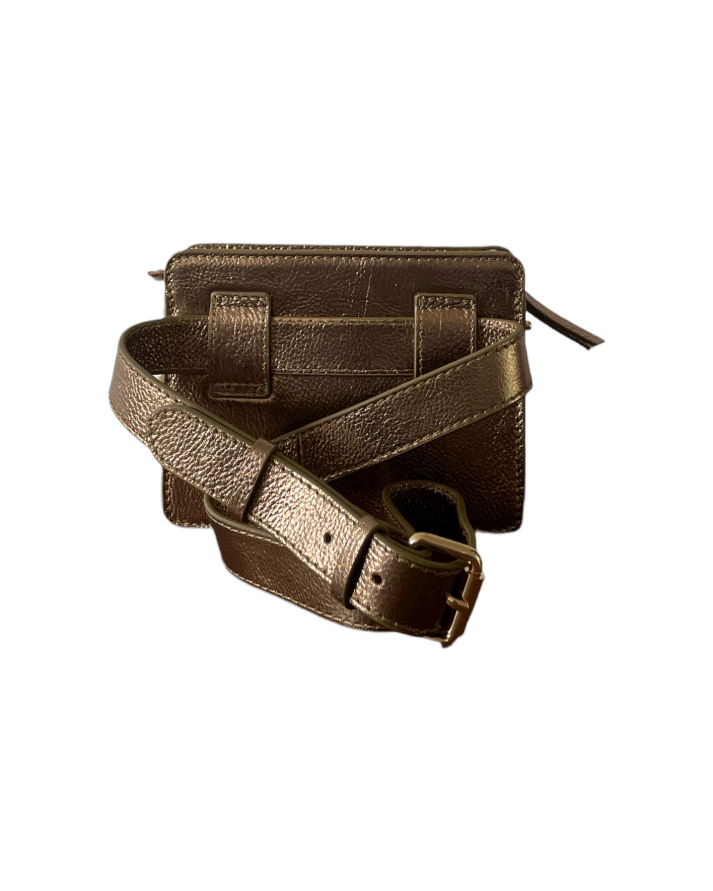 NUMBER 9-Golden Metallic Scarab bag