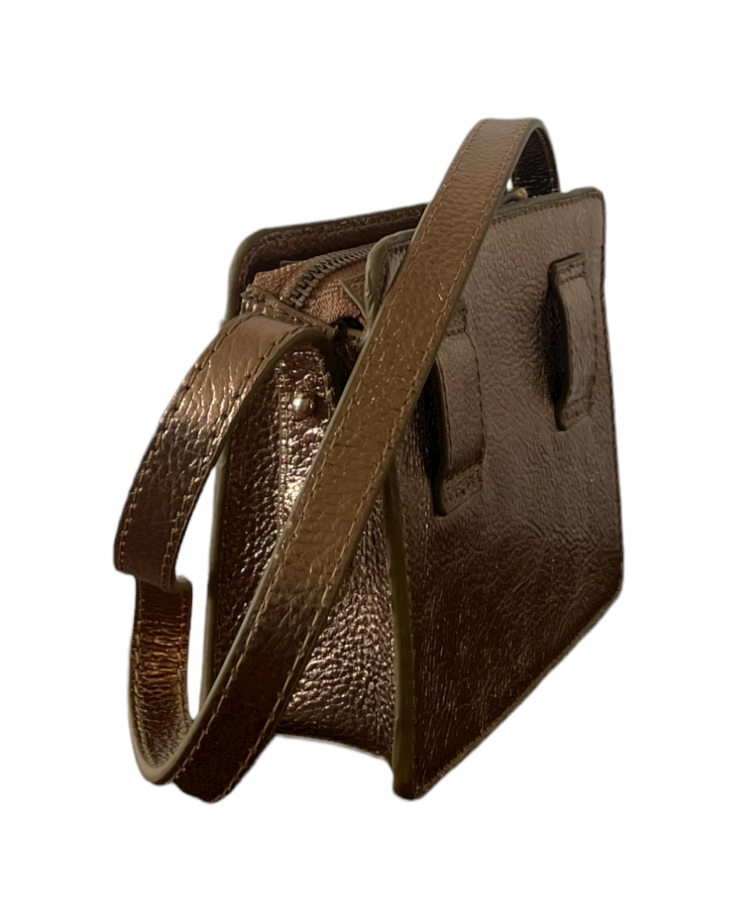 NUMBER 9-Golden Metallic Bee bag