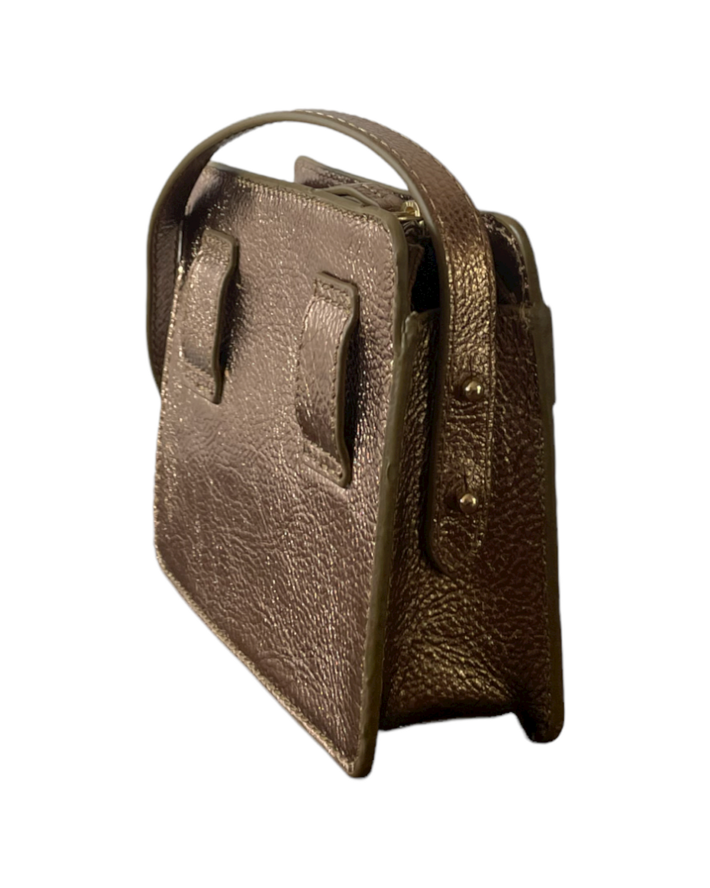 NUMBER 9-Golden Metallic Bee bag